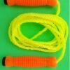 nylon skipping rope with plastic handles